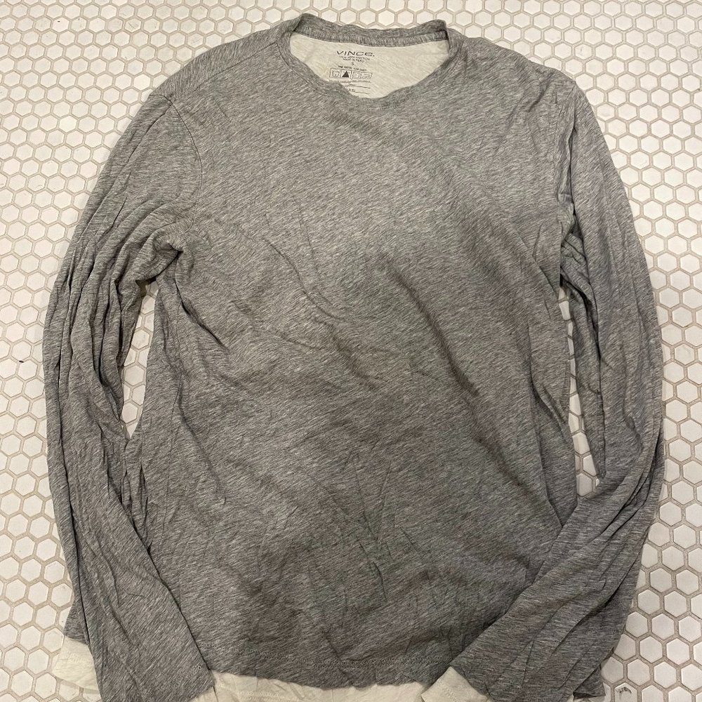 VINCE LONG SLEEVE JERSEY T-SHIRT